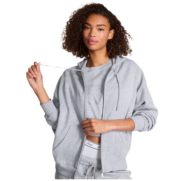 VSPINK Rhinestone Bling Fashion Show Halftime Jacket NEW - Picture 3 of 11